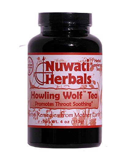 Nuwati Herbals - Howling Wolf Tea - Promotes Throat Soothing - Loose Leaf Tea Blend, 4 ounces