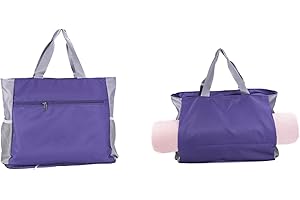 FATOLXX Waterproof Travel Yoga Gym Tote Bag for Women With Yoga Mat Holder Carrier & Wet Pocket Fits Your All Stuff for Pilates,Hot Yoga,Gym,Home Fitness,Travel, Swimming and Daily Use