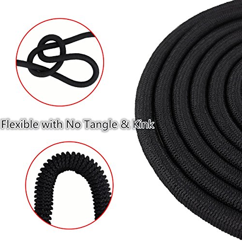 Expandable Garden Hose Set 50Ft/100Ft Magic Garden Water Hose Stretchable Hosepipe with 8-pattern Spray Nozzle & Copepr Brass Connectors & Wall Holder by Naisidier