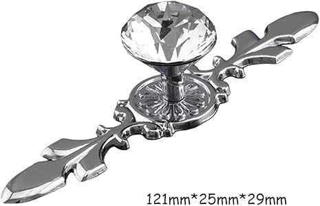 uu19ee Manijas del Cristal del Diamante Shoebox Manijas del gabinete