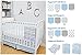 American Baby Company 100% Natural Cotton Percale Fitted Crib Sheet for Standard Crib and Toddler Mattresses, Gray, Soft Breathable, for Boys and Girls