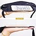 JET-BOND(TM XB02 Travel Money Pack Belt Very Thin Light Invisialbe Safe Waist Bag (Black)