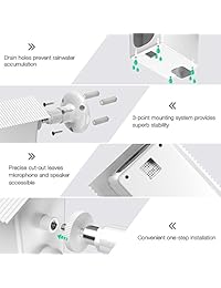 EEEKit 2-Pack Metal soporte de pared para Arlo Pro 2 Arlo Pro, 360 grados soporte de techo de pared exterior interior resistente a la intemperie soporte funda protectora para Arlo Pro 2 Pro cámara de seguridad, Blanco), 106321