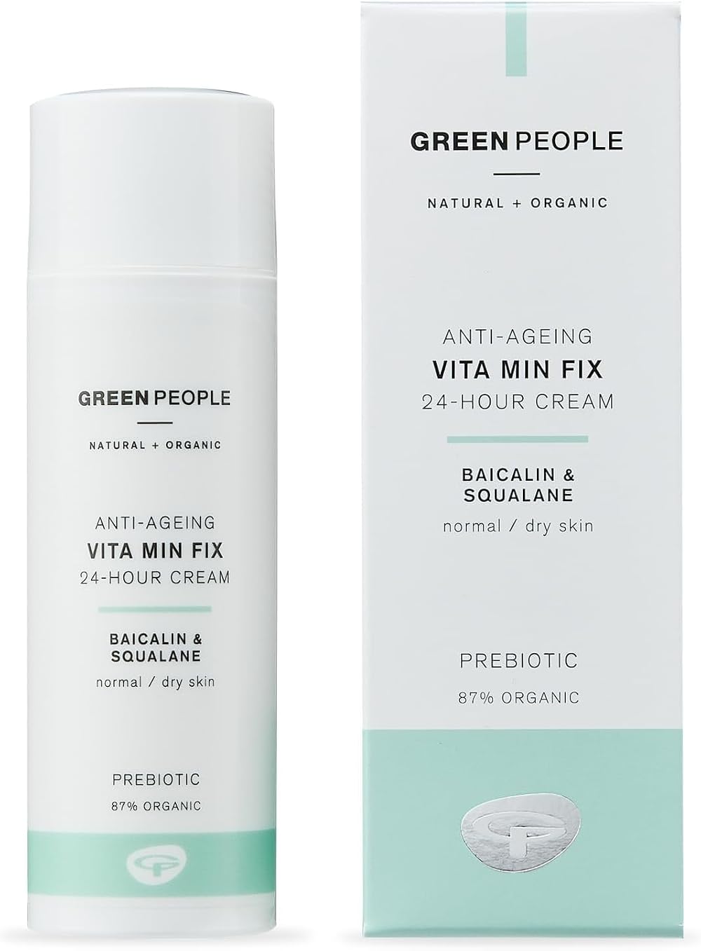 Green People Vita Min Fix Moisturiser 50ml Squalane Normal Dry Skin Organic