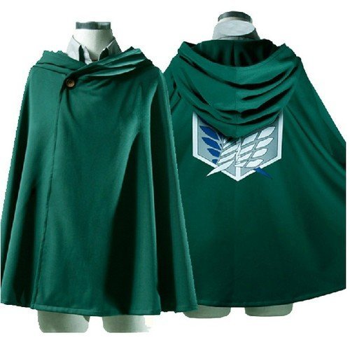 Mxnpolar Attack on Titan shingeki no Kyojin Rivaille Cloak Cape Cosplay Costume
