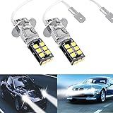 XT AUTO High Power H3 15W Canbus Car Vehicle Fog Driving DRL White LED Bulb Light 2-pack
