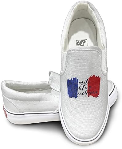 Raroccan Fighting French Unisex Canvas Sneakers Shoes White 41