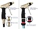 Spray Nozzle for Garden Hose, Brass Tip Garden Hose Nozzle - Leak-Proof High Pressure Metal Water Nozzle Sprayer - Spray Gun, Ergonomic Trigger with Hand Free Lock, for Washing Cleaning Watering