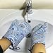 Silicone Oven Mitts Gloves for Pot Holders Heat Resistant Kitchen Mitts with Quilted Cotton Lining by WCountFair -1 Pair