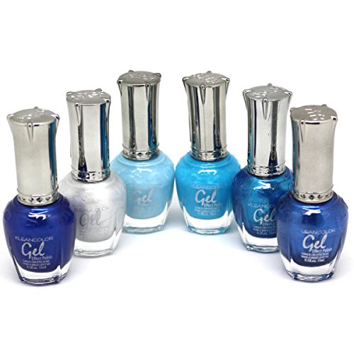 KLEANCOLOR 'Gel Effect' Nail Polish Lacquer Full Size 'SEA BLUE - Thumbnail 4