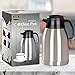 Utopia Home Premium Thermal Carafe Pitcher - 2 Liters Capacity - Double Wall Vacuum Insulation - Stainless Steel Unbreakable Construction - For Hot and Cold Beverages