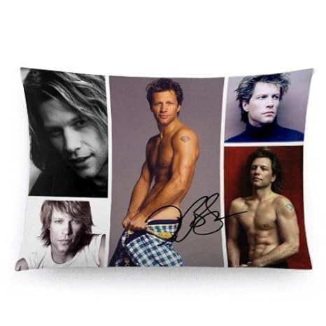 Bedroom Decor Custom Jon Bon Jovi Pillowcase 20x30 Two Sides