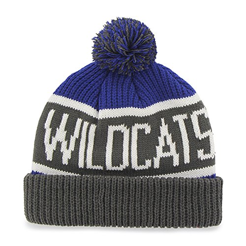 Kentucky Wildcats Charcoal "Calgary" Beanie Hat with Pom - NCAA Cuffed Winter Knit Toque Cap
