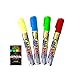 Fayfaire Chalk Markers | Liquid Erase Markers | 4 Colors, Erasable, Non-Toxic | Use On Nearly Any Surface | 4 Pack