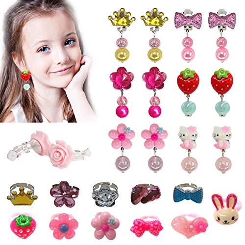 HUIXIANG Princess Pretend Jewelry Dress Up 98 Pack Little Girl Toy Play Set Accessories with Drawer Jewellery Box - Thumbnail 2