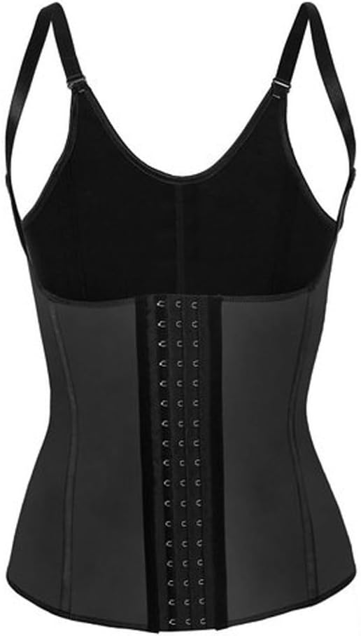 SODAO Womens Plus Size Sport Latex Waist Trainer Corset Vest Cincher Shaper 3XL / Black