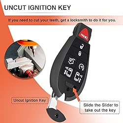 SaverRemotes 7 Button Key Fob Compatible for