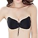 Women's Self Adhesive Bras Invisible Bra Strapless Backless Bra Airy Push up Bra Black 2 D