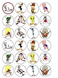 24 Looney Tunes Cupcake toppers