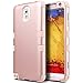 ULAK Galaxy Note 3 Case, Note 3 Case Knox Armor 3 in 1 PC+Silicone Hybrid Dust Scratch Resistance Anti-Slip Cover for Samsung Galaxy Note 3,Note III,N9000,N9005,Rose Gold