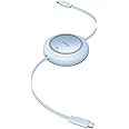 Baseus USB C Cable, PD 100W 6.6ft Retractable USB C to USB C Fast Charging Cable, 7-Stage Length Preset Retractable Charger Cable for iPhone 15/Pro/Plus/Pro Max, MacBook, iPad Pro, Samsung S24/S23+