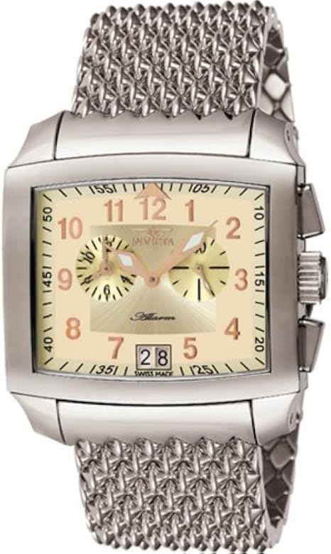 Amazon Com Invicta Men S 3396 Vintage Collection Cuadro Nuovo Alarm Watch Invicta Watches