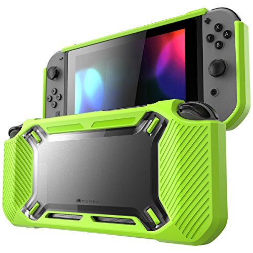 Mumba case for Nintendo Switch, [Heavy Duty] Slim Rubberized [Snap on] Hard Case Cover for Nintendo Switch 2017 release (Green)