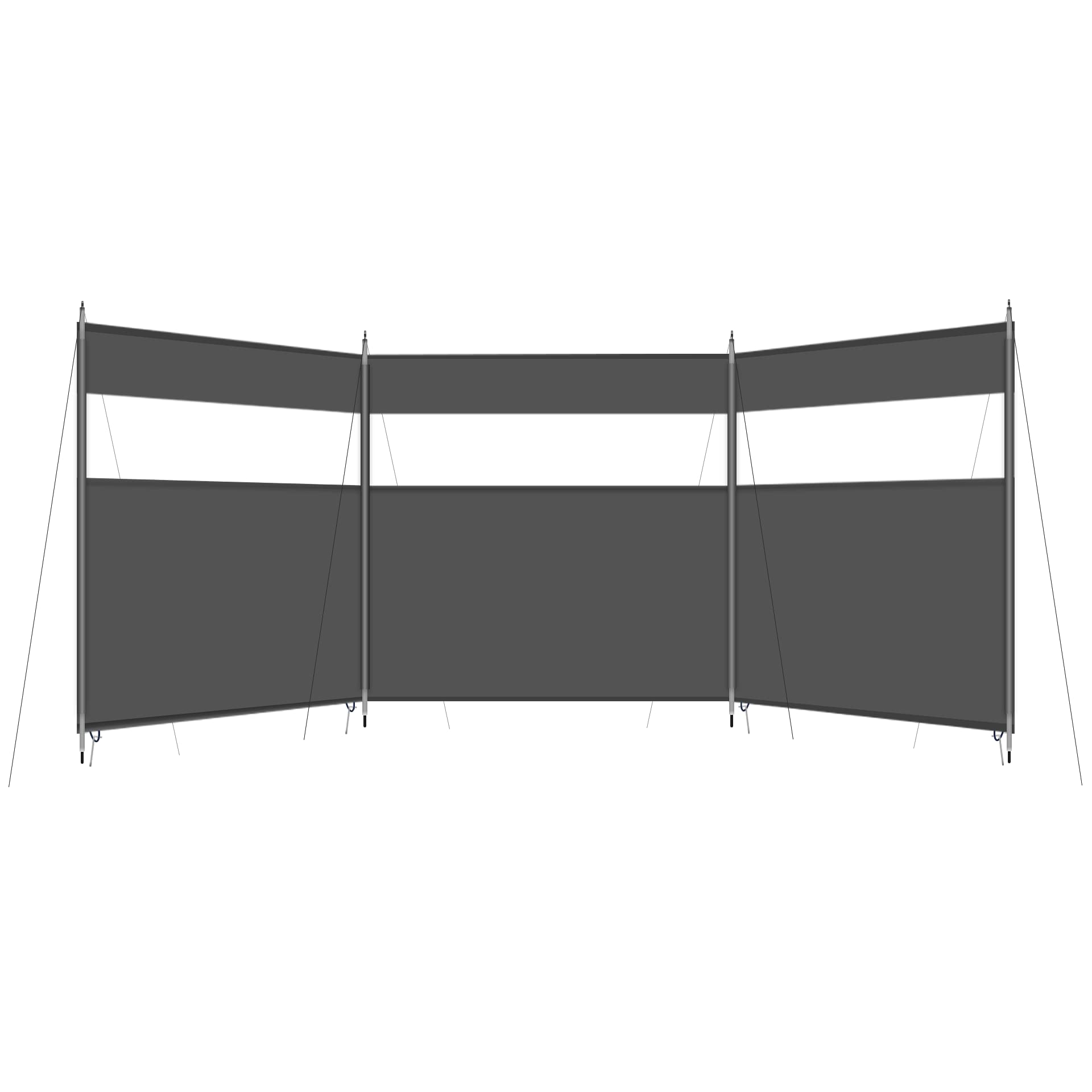 HIKEMAN Camping Windbreaks Stove Windshield – Beach Windshield Shelter,Sunshade Screen,Outdoor Caravan Privacy Shield With Top Window,Used As Tent Tarp For Garden,Picnic,BBQ,Bonfire(Upgrade-Black)