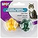 SPOT Atomic Rubber Bouncing Balls - Play Toy for Cats and Kittens, Bumpy Shape Makes Playing More Fun, Great to Keep Cats Entertained and Exercised - 1.5 inch, 2-Pack