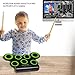 Electronic Drum Set,Portable Roll Up 7 Practice Pad,Electronic Drum Kit with Free Bonus Headphone,Cleaning Brush,Drum Sticks and Pedals,Up to 10H Playing Time,Birthday Gift For Kids,Beginner