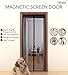 Lebefe Hands-Free Mesh Magnetic Screen Door With Strong Magnets 34”W x82”H (Fits Doors Up To 32