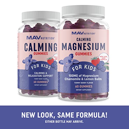 Magnesium Calming Gummies for Kids Relaxing Magnesium for Kids Calm