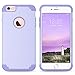 ULAK iPhone 6 Plus Case, iPhone 6S Plus Case,Thin Dual Layer Soft Silicone Skin Hard Back Cover Anti Scratches Bumper Protective Case for Apple iPhone 6 Plus/6S Plus 5.5 inch - Lavender