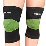 1 Pair Knee Sleeves Support, Ace Teah Sports Knee Brace Compression Sleeves Support Knee for Running, Squating, Arthritis, Meniscus Tear, Joint Pain Relief and Injury Recovery Non Slip for Men Women