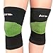 1 Pair Knee Sleeves Support, Ace Teah Sports Knee Brace Compression Sleeves Support Knee for Running, Squating, Arthritis, Meniscus Tear, Joint Pain Relief and Injury Recovery Non Slip for Men Women