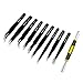 RYMALL 10 pcs Precision ESD Anti-Static Stainless Steel Tweezers Set Kit for Electronics, Jewelry-Making, Laboratory Work, Hobbies in 10 Sizes