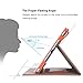 iPad Mini 2 Case, iPad Mini 3 Case Cover, iPad Mini Case, Cambond Slim Fit Auto Sleep/Wake Flip Case Cover with Card Slots and Stylus Holder, Protective Premium PU Leather (Orange)