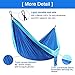 Double Camping Hammock - Travel Portable Two People Hammock with Carabiner Lightweight Doublenest Single Hammock with Tree Straps for Backpacking, Hiking, Camping, Beach, Yard. 125'' (L) x 79''(W)