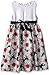 American Princess Girls' Solid Bodice Shantung Dress