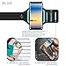 LOVPHONE Samsung Galaxy Note 8 Armband & Armour Case Set with QuickMount Sport Running Armband + Premium Protective Case with Kickstand for Galaxy Note 8,Soft Elastic Strap with Key Holder(Black)-L
