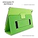 Snugg iPad 9.7 (2018/2017) & iPad Air Case, Green Leather Smart Case Cover Apple iPad Air and New iPad 2017 9.7