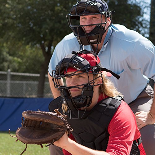 Champion Sports Adult Extended Throat Guard Baseball Mask for Umpires