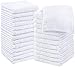 Utopia Towels Cotton Washcloths, 24 - Pack, White primary