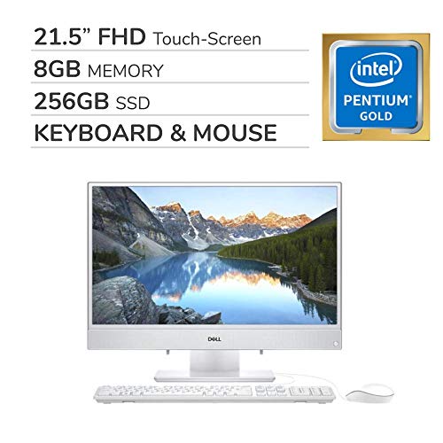 Dell Inspiron 3277 22 21.5″ FHD All-in-One Touch-Screen 2019 Premium Desktop Computer, 2-Core Intel Pentium 4415U 2.30 GHz, 8GB RAM, 256GB SSD, No DVD,WiFi, Bluetooth, USB-C, HDMI, VGA, RJ-45, Win 10