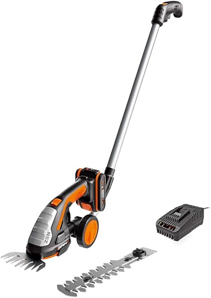 Worx 2 En 1 Cisailles A Gazon Taille Haie Telescopique Avec Batterie Sculpte Haies Wg801e 3 Legere Rotative Tractee Taille Haie Sur Batterie 20v 2 0ah Avec Set 2 Lame Couper Gazon Buisson Arbuste Amazon Fr
