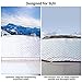 AUTSCA Car Windshield Snow Cover for SUV, Sun Shade Protector with Rearview Mirror Protector and Anti-Theft Edges (Large)
