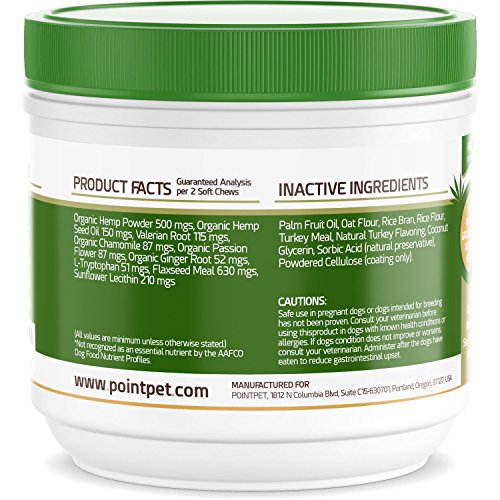 PointPet Stress and Anxiety Relief for Dogs Best Calming Aid with