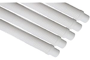 Destroyer Plastics 1 Year Manufacture Warranty Universal Swimming Pool Cleaner Hose 48" Long Kreepy Krauly Baracuda G3 G4 Hayward Navigator Pool Vac Ultra AquaBug (5, White)