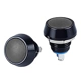 DMWD 2pcs 12mm Domed Metal Push Button Switch