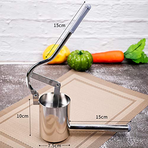 VolksRose Stainless Steel Noodle Maker, Manual Pasta Maker, Fresh Noodles Press Pasta Spaghetti Making Machine, Vegetable Fruit Juicer Kitchen Tool Accessories #4 - Thumbnail 3